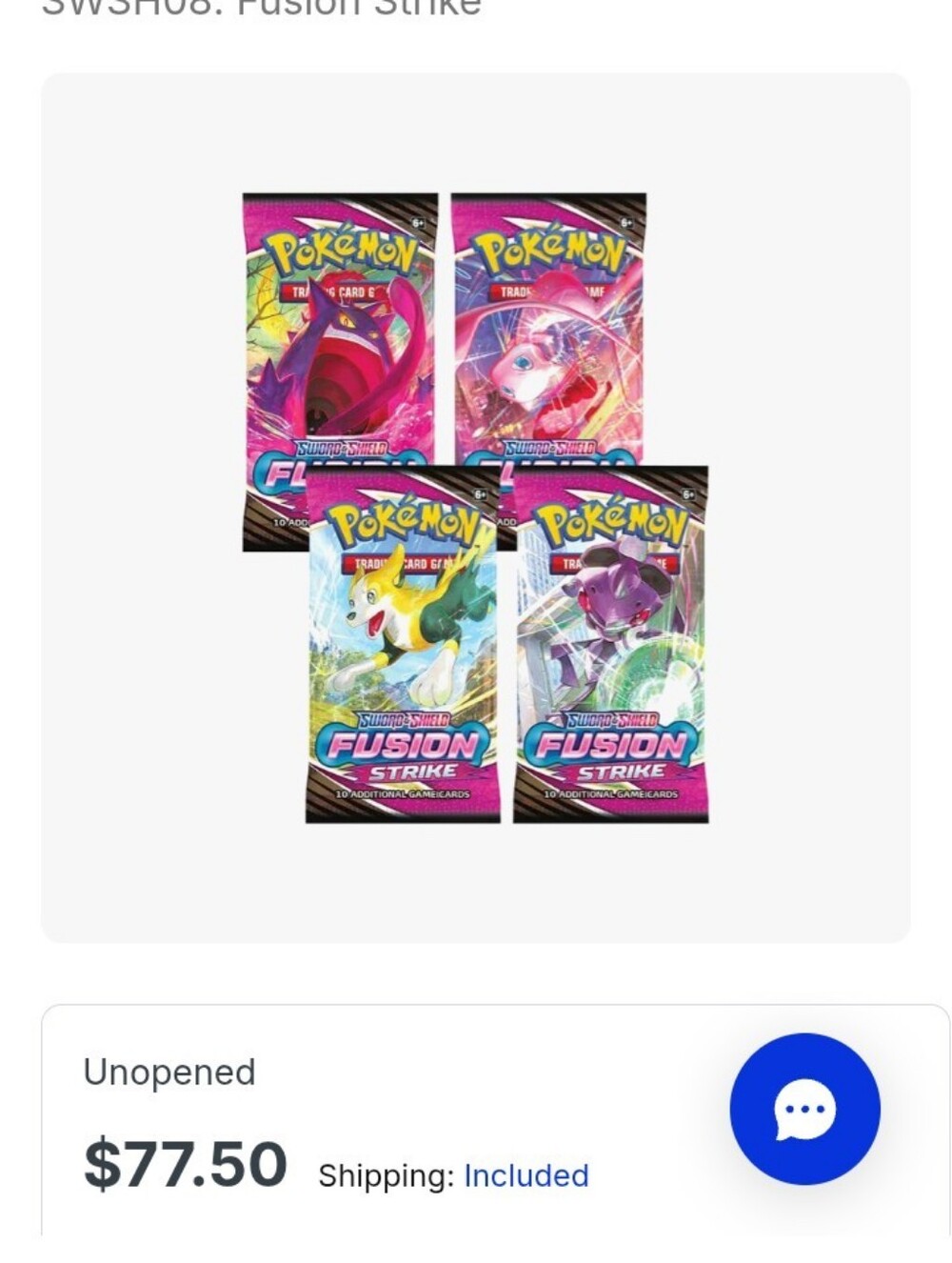 Fusion Strike Booster Packs